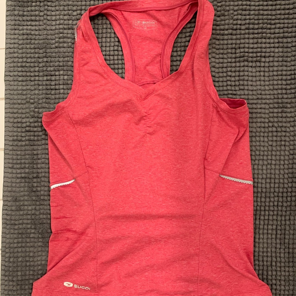 Cycling/biking, running racerback top, reflective